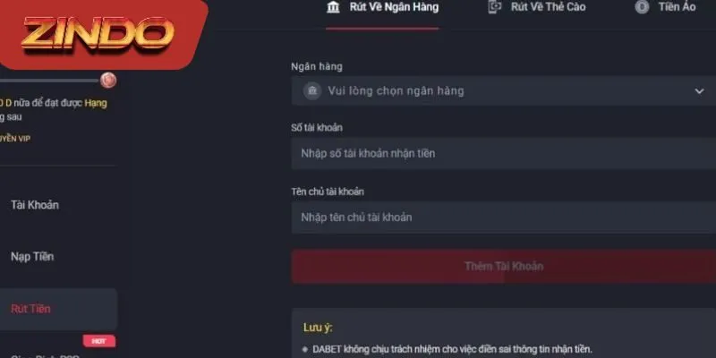 Một số mẹo khi thực hiện rút tiền