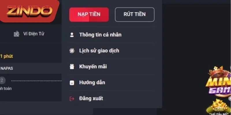 Giới thiệu đôi nét về nạp tiền ở Zindo Giới thiệu đôi nét về nạp tiền ở Zindo